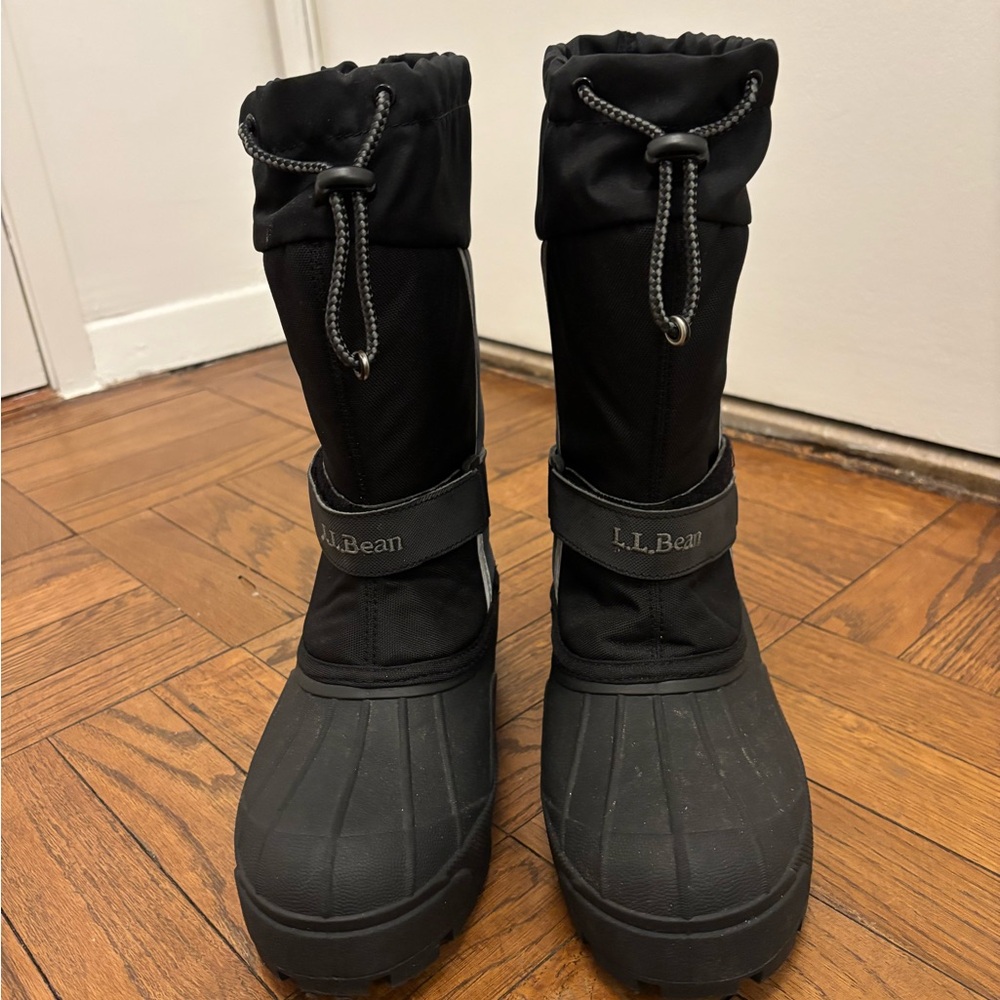 L.L. Bean Black Snow Boots -Kids Size 5